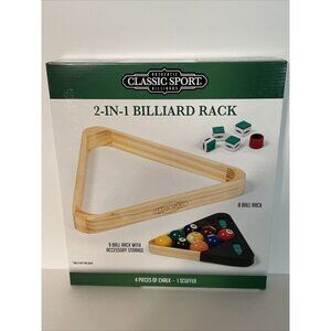 Billiard Rack 9 Ball And 8 Ball 2 In 1 Chalk And Scuffer The BALLS NOT INCLUDED